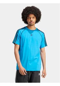 Adidas - adidas T-Shirt SST IS2830 Niebieski Regular Fit. Kolor: niebieski. Materiał: bawełna