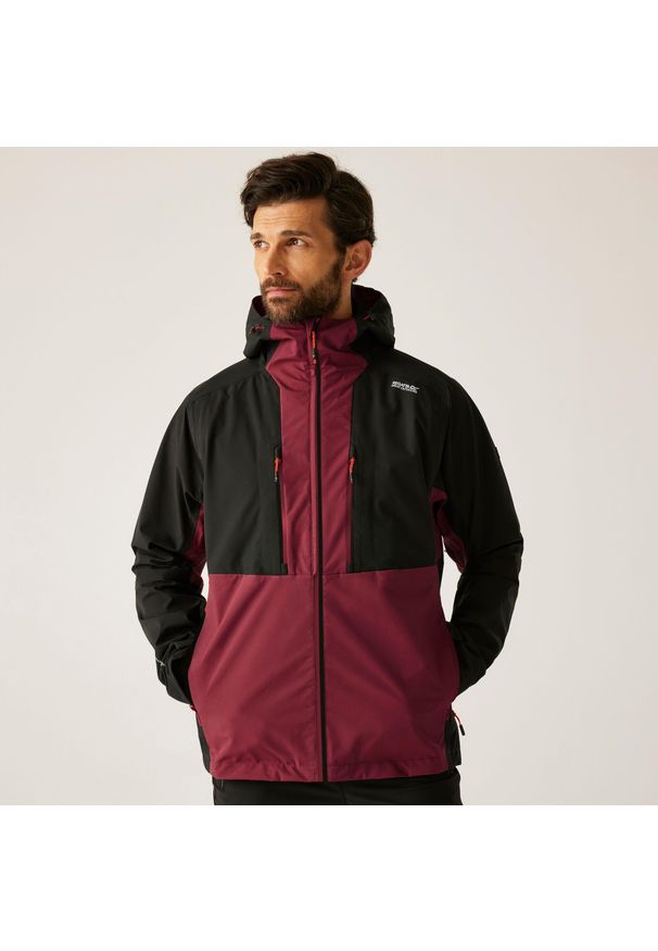 Regatta - Kurtka męska 3 w 1 Sacramento. Kolor: czerwony, brązowy, wielokolorowy. Materiał: puch, materiał. Sport: turystyka piesza