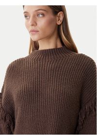 only - ONLY Sweter Molly 15363467 Brązowy Regular Fit. Kolor: brązowy. Materiał: syntetyk #4