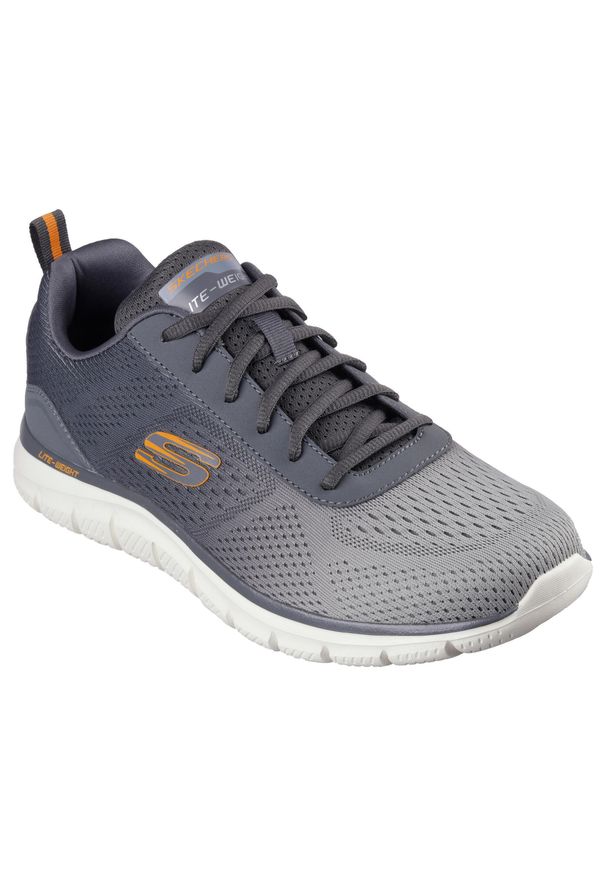 skechers - Buty do chodzenia męskie Skechers 232399LTGY. Zapięcie: sznurówki. Kolor: zielony. Materiał: guma, tkanina. Szerokość cholewki: normalna. Sport: turystyka piesza