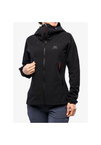 MOUNTAIN EQUIPMENT - Kurtka softshell damska Mountain Equipment Frontier Hooded Jacket. Kolor: czarny. Materiał: softshell. Sport: turystyka piesza