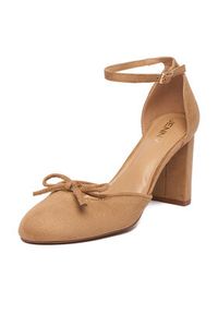 Jenny - JENNY Czółenka CEO-CD25-230-1 Beżowy. Kolor: beżowy. Materiał: materiał #7