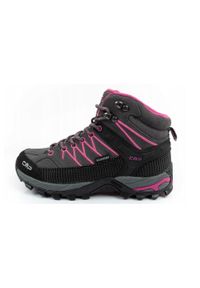 Buty damskie trekkingowe CMP Rigel wodoodporne. Kolor: wielokolorowy, czarny, szary. Materiał: materiał, syntetyk