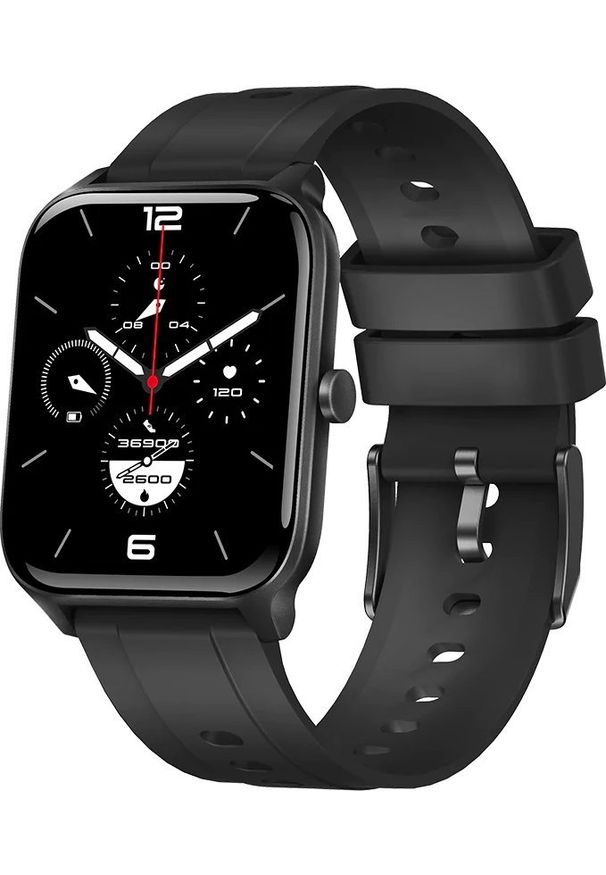Smartwatch Kumi KU3S Czarny (KU-KU3S/BK). Rodzaj zegarka: smartwatch. Kolor: czarny