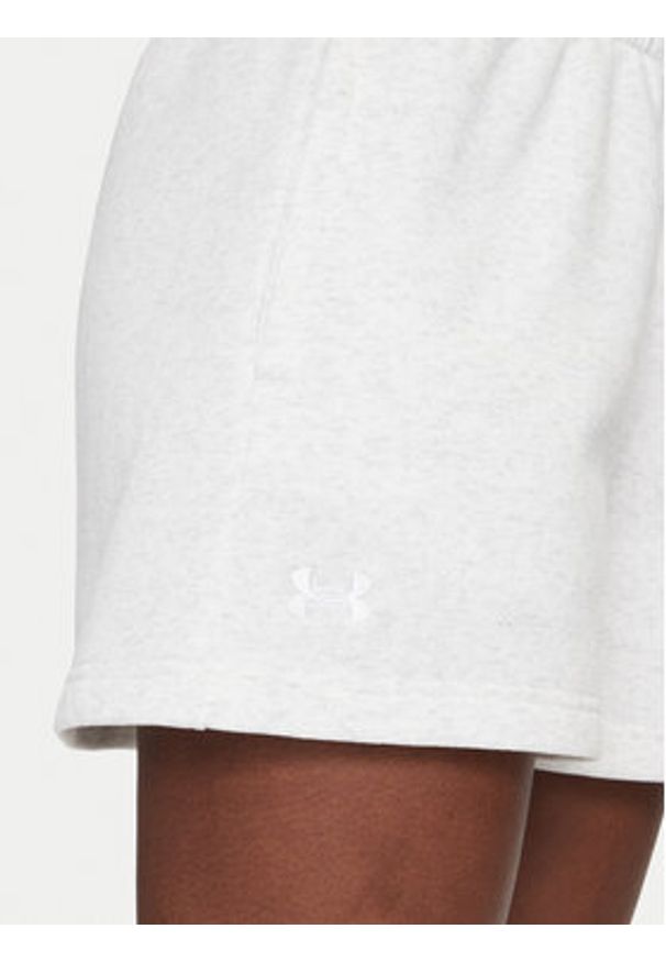 Under Armour Szorty sportowe Rival Fleece Short 1382723 Szary Loose Fit. Kolor: szary. Materiał: bawełna