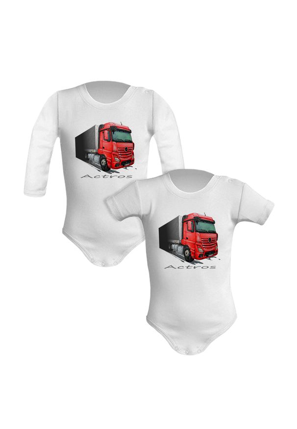 nikiniki - Mercedes-Benz Actros — body (Rozmiar: 3M; Długość rękawa: długi; Rodzaj nadruku: Mercedes-Benz Actros). Materiał: bawełna. Wzór: nadruk