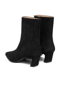 Stuart Weitzman Botki Stassi SM498 Czarny. Kolor: czarny. Materiał: zamsz, skóra
