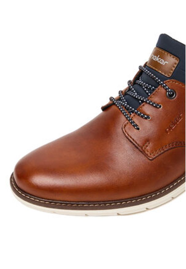 Rieker Półbuty 14454-22 Brązowy. Kolor: brązowy. Materiał: skóra