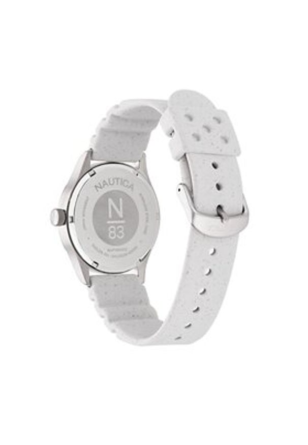 Nautica Zegarek NAPHBS403 Biały. Kolor: biały. Materiał: syntetyk