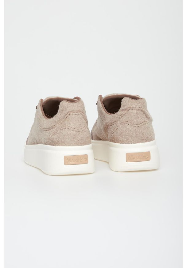 Max Mara Accessori - Sneakersy damskie z hydrofobowego kaszmiru Maxiws MAX MARA ACCESSORI. Materiał: kaszmir
