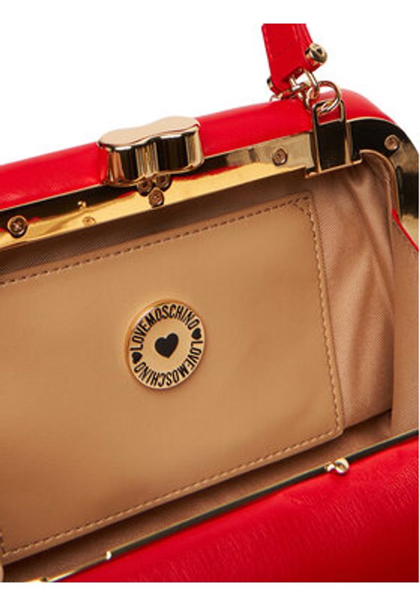 Love Moschino - LOVE MOSCHINO Torebka JC4096PP1NLM0500 Czerwony. Kolor: czerwony. Materiał: skórzane