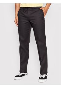 Dickies Spodnie materiałowe Work DK0A4XK9BLK Czarny Slim Fit. Kolor: czarny. Materiał: bawełna