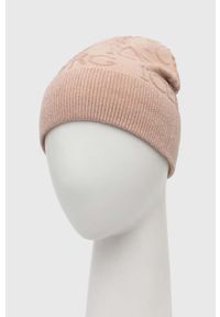 Iceberg czapka kolor różowy z cienkiej dzianiny. Kolor: różowy. Materiał: dzianina #3