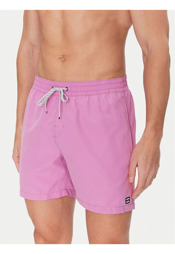 Billabong Szorty kąpielowe All Day EBYJV00134 Fioletowy Regular Fit. Kolor: fioletowy. Materiał: syntetyk
