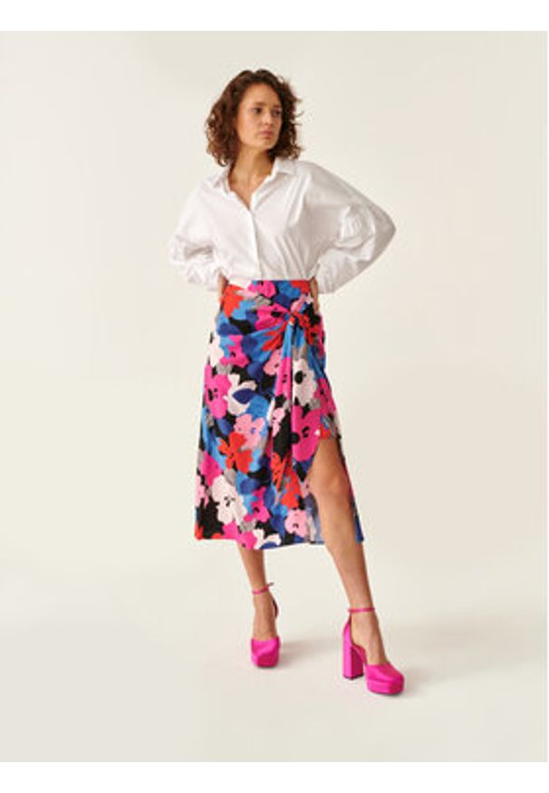 Tatuum Spódnica midi Fanna T2330.172 Kolorowy Classic Fit. Materiał: wiskoza. Wzór: kolorowy