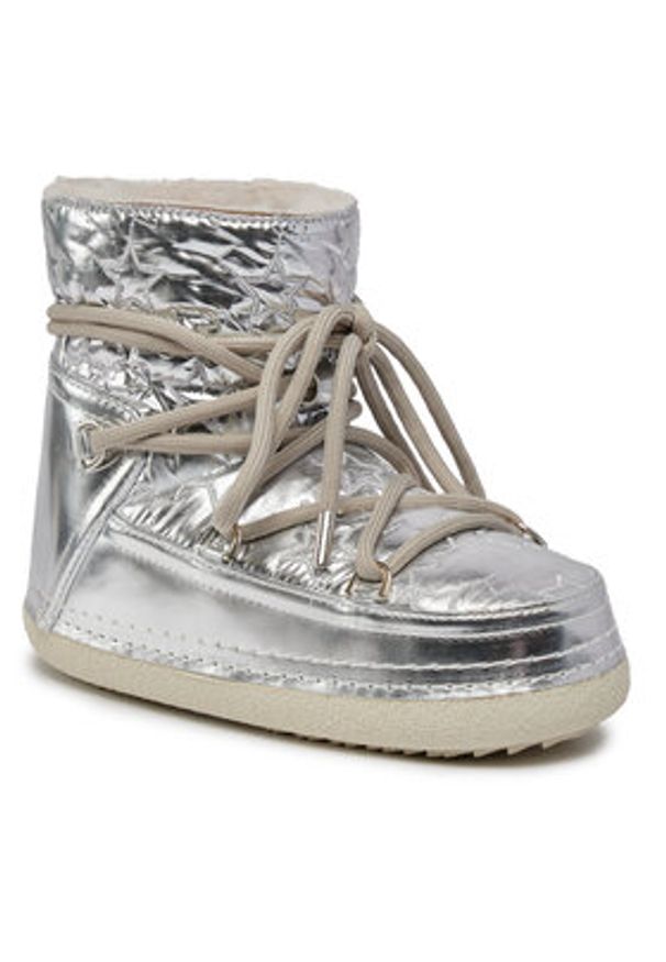 Inuikii Śniegowce Bomber Star 75101-068 Srebrny. Kolor: srebrny. Materiał: skóra