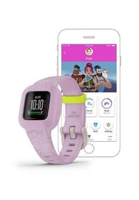 GARMIN - Garmin Vivofit Junior 3 Różowe kwiaty. Kolor: różowy. Styl: casual