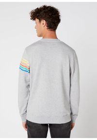 Wrangler - MĘSKA BLUZA WRANGLER SEASONAL LOGO SWEAT LIGHT GREY MEL W6A5HAX03 112130661 #4