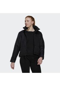 Adidas - BSC Insulated Jacket. Kolor: czarny. Materiał: materiał, puch