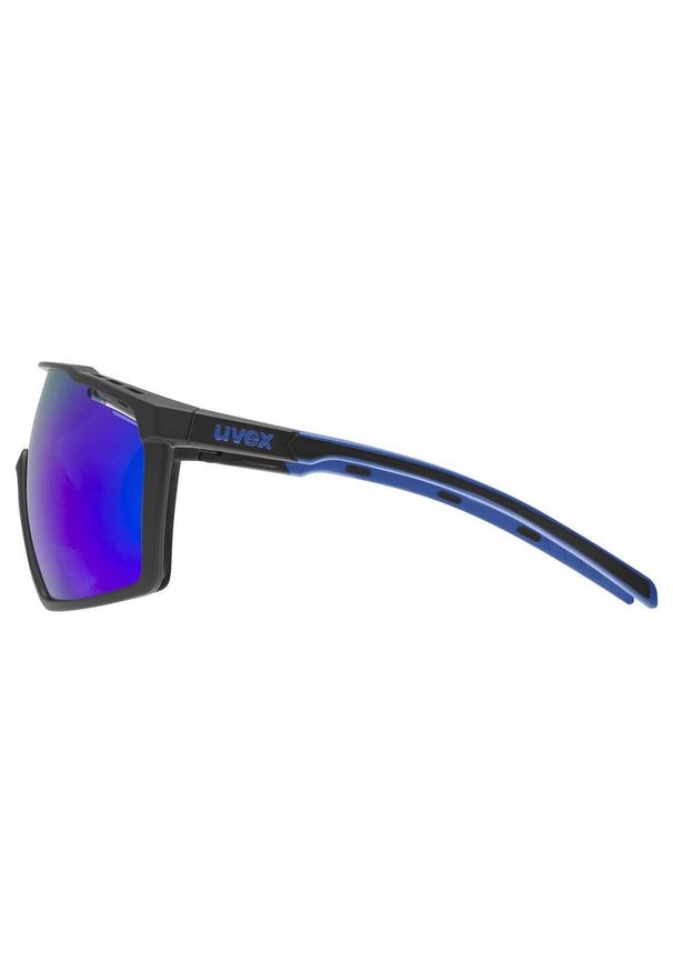 Okulary do biegania Uvex MTN Perform - black blue matt/mirror blue. Kolor: czarny. Sport: turystyka piesza