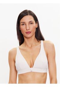 Calvin Klein Swimwear Góra od bikini KW0KW02147 Biały. Kolor: biały. Materiał: syntetyk
