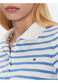 TOMMY HILFIGER - Tommy Hilfiger Polo 1985 WW0WW43224 Błękitny Regular Fit. Typ kołnierza: polo. Kolor: niebieski. Materiał: bawełna #3