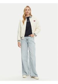 Guess Jeans Kurtka bomber W5RL43 WHAA2 Beżowy Regular Fit. Kolor: beżowy. Materiał: syntetyk #5