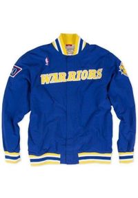 Mitchell & Ness - Kurtka Golden State Warriors nba authentic. Kolor: niebieski. Sport: koszykówka #1