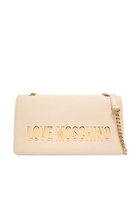 Love Moschino - LOVE MOSCHINO Torebka JC4192PP0NKD0110 Écru. Materiał: skórzane