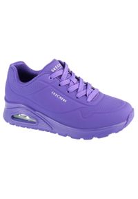 skechers - Buty sportowe Sneakersy damskie, Uno - Night Shades. Kolor: fioletowy. Sport: turystyka piesza