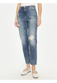 Calvin Klein Jeans Jeansy J20J224513 Niebieski Mom Fit. Kolor: niebieski