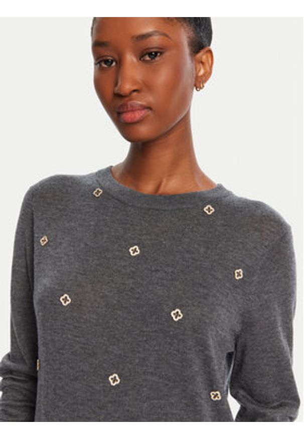 Lola Casademunt by Maite Sweter MF2511012 Szary Regular Fit. Kolor: szary. Materiał: syntetyk
