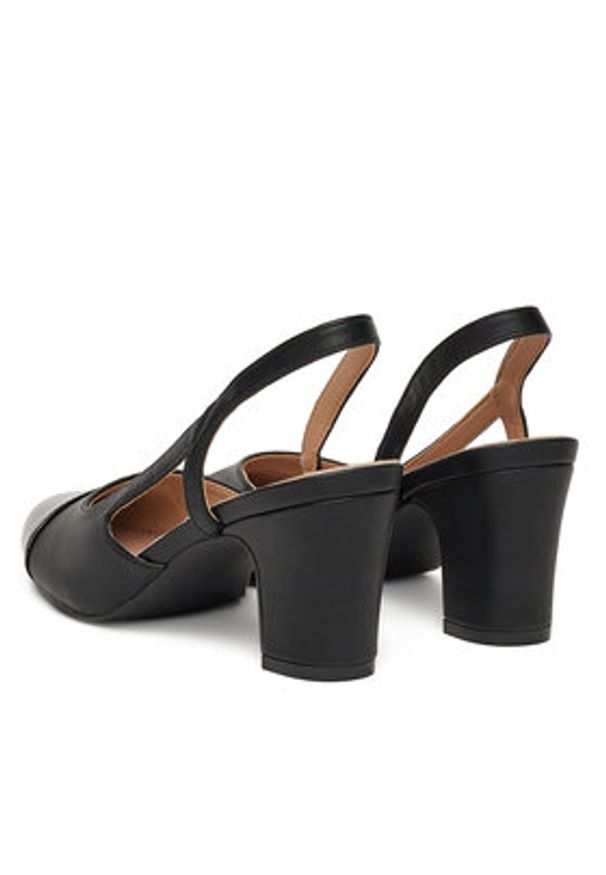 Clara Barson Sandały WS24202-01 Czarny. Kolor: czarny. Materiał: skóra
