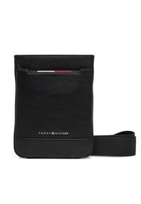TOMMY HILFIGER - Tommy Hilfiger Saszetka Th Central Mini Crossover AM0AM13487 Czarny. Kolor: czarny. Materiał: skóra #4