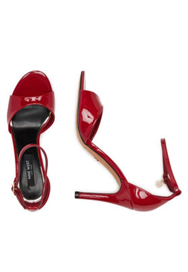 Nine West Sandały S4S16766 Czerwony. Kolor: czerwony. Materiał: materiał