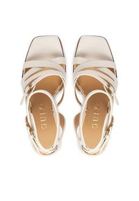 Guess Sandały FLJRAD LEA03 Kremowy. Kolor: kremowy. Materiał: skóra #4