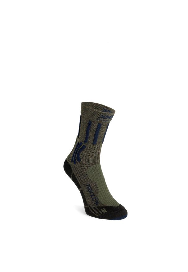 Skarpety trekkingowe X-Socks Trek X CTN. Kolor: czarny, zielony, wielokolorowy. Sport: turystyka piesza