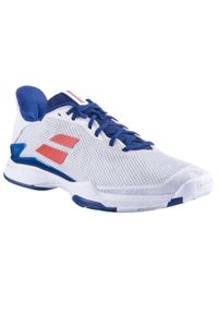 Buty tenisowe męskie Babolat Jet Tere AC 41. Kolor: pomarańczowy, biały, wielokolorowy, niebieski. Sport: tenis