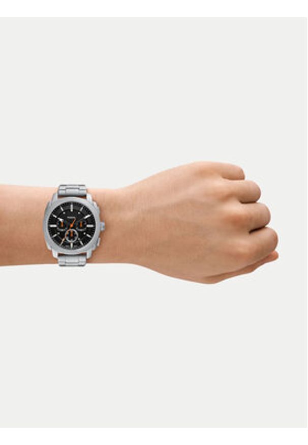 Fossil Zegarek Machine FS6095 Srebrny. Kolor: srebrny