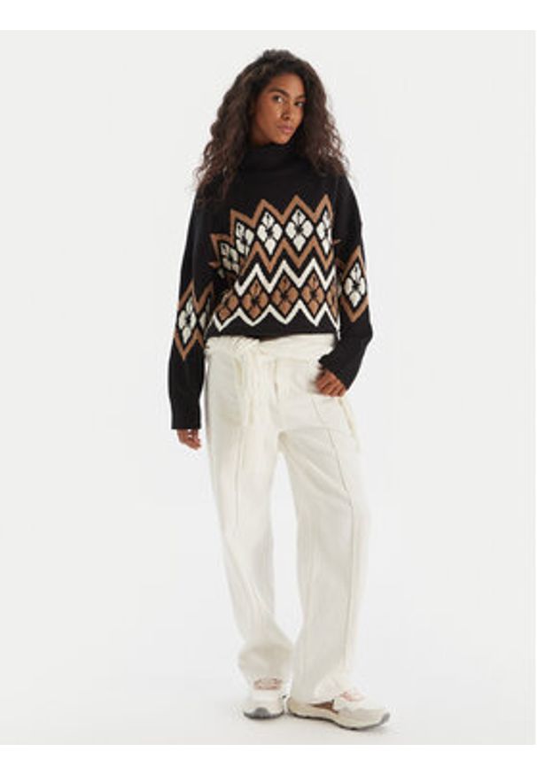 Roxy Golf Saltwater Lover ERJSW03673 Czarny Regular Fit. Typ kołnierza: golf. Kolor: czarny