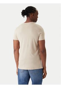 Tommy Jeans T-Shirt DM0DM04411 Beżowy Slim Fit. Kolor: beżowy. Materiał: bawełna #4