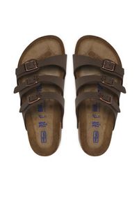 Birkenstock Klapki Florida 0053881 Brązowy. Kolor: brązowy. Materiał: skóra #5