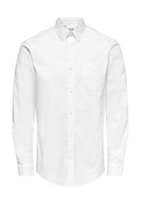 Only & Sons Koszula Neil 22019669 Biały Slim Fit. Kolor: biały. Materiał: bawełna #4