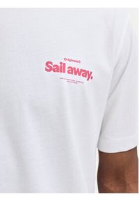 Jack & Jones T-Shirt Riviera 12295161 Biały Relaxed Fit. Kolor: biały. Materiał: bawełna #3