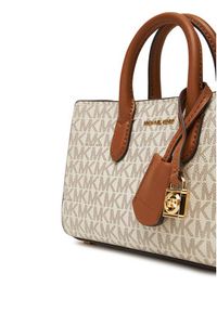 MICHAEL Michael Kors Torebka Empire Medium 32T5G8EW6V Beżowy. Kolor: beżowy. Materiał: skórzane