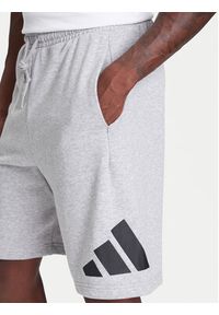 Adidas - adidas Szorty sportowe Essentials Big Logo JE8957 Szary Regular Fit. Kolor: szary. Materiał: bawełna. Styl: sportowy #5
