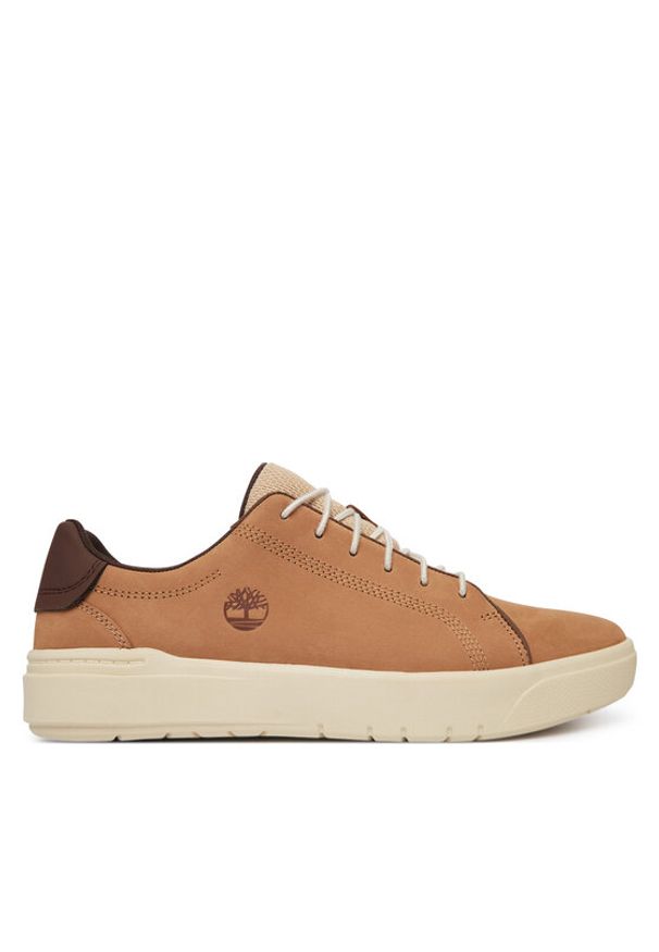 Timberland Sneakersy Seneca Bay TB0A41F7EM51 Brązowy. Kolor: brązowy. Materiał: nubuk, skóra
