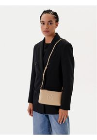 Pinko - PINKO Torebka Flat Horizontal Mini PE 25 PCPL 104277 A2AN Beżowy. Kolor: beżowy. Materiał: skórzane #1