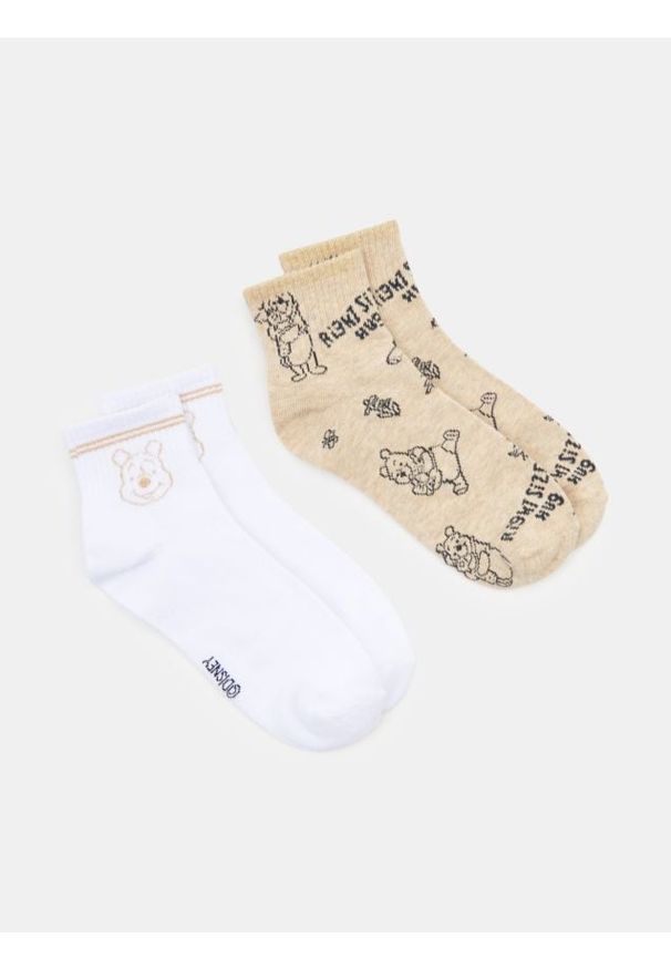 Sinsay - Skarpetki ze wzorem Winnie the Pooh 2 pack - wielobarwny