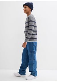 bonprix - Cienki sweter z czystej bawełny. Kolor: szary. Materiał: bawełna #3